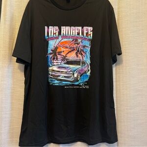 SHEIN Black Los Angeles Graphic Tee